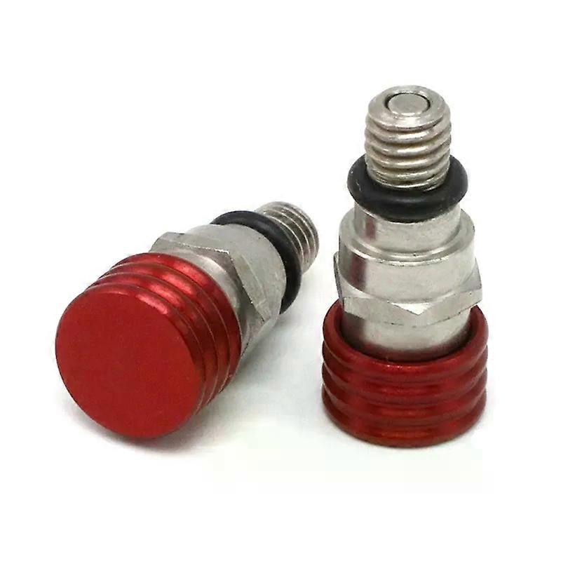 2Pcs Motorcycle M5x0.8mm Front Fork Air Bleeder Pressure Relief Valve for Pit Dirt Bike Front Inverted Shock Absorber Deflation