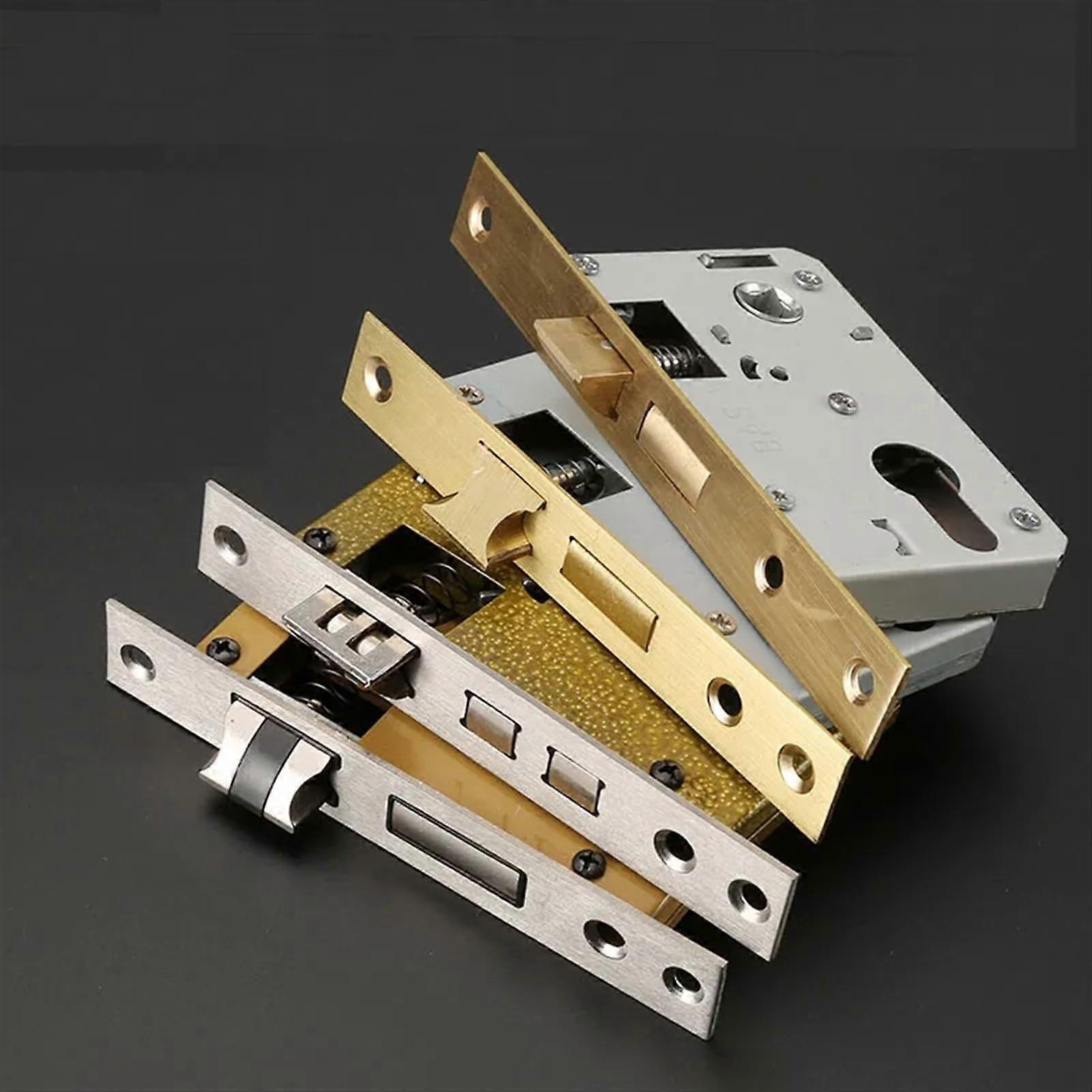 security door lock cylinder for home, single latch, silent switch lock, cylinder door, heavy spring, 1 piece (O type)