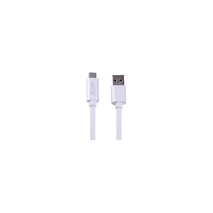 Cable USB - LMP - 16652 - 1 m - USB A - USB C - Plata