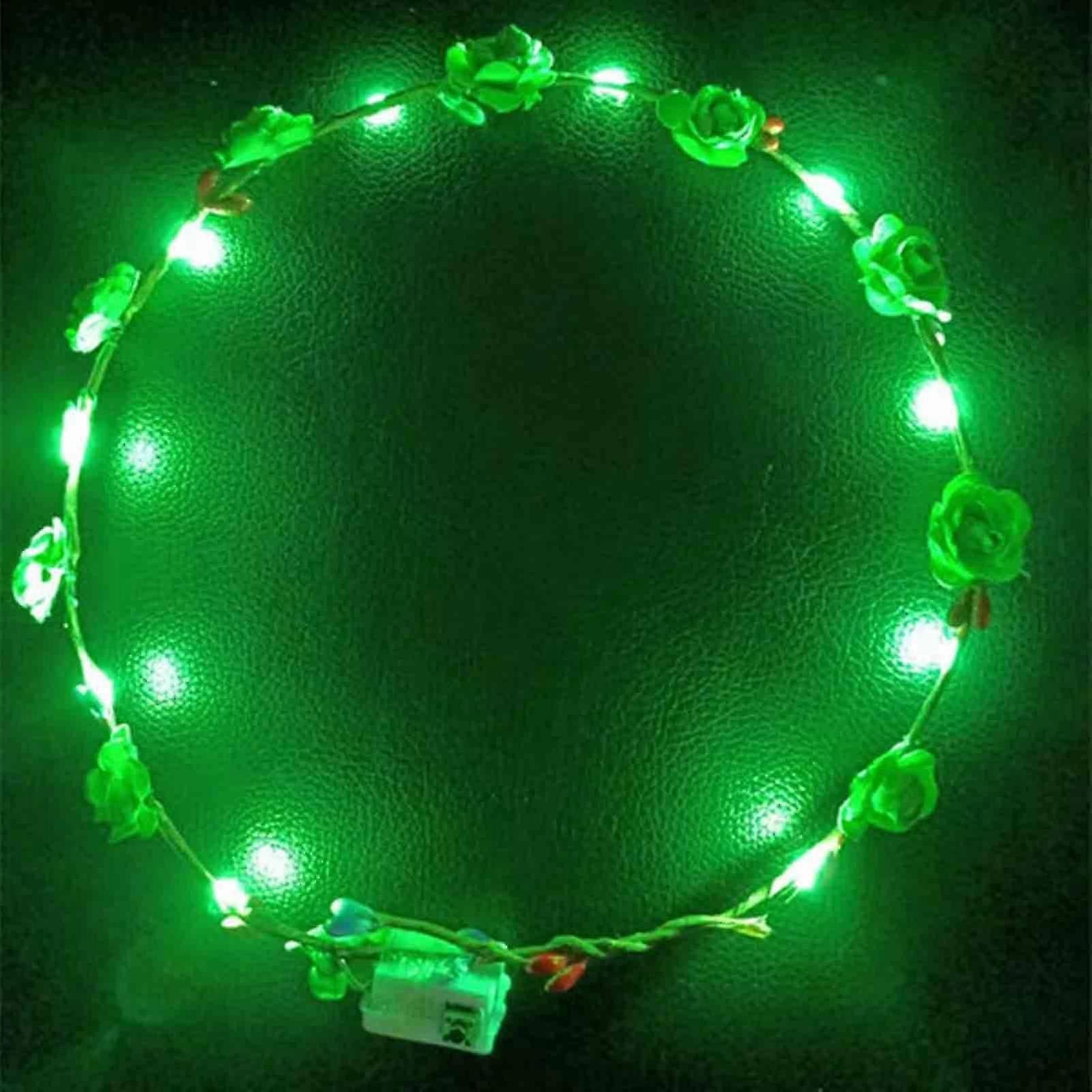 Στεφάνι LED, 10 Flower Light Headbands, Διακοσμητικές Κεφαλόδεσμοι Λουλουδιών, Corolla, Γυναικεία Floral Αξεσουάρ, Corolla, Wedding Party Light PU5269