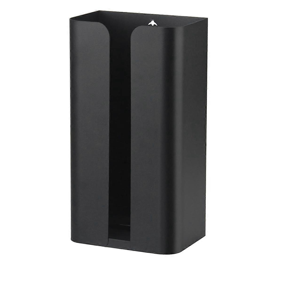 Tissue Holder, Garbage Bag Dispenser for Fridge Kitchen Laundry Black