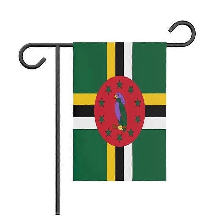 Flag - Dominique - 32 x 47.5 cm - Polyester - Double-sided print - Multicolored