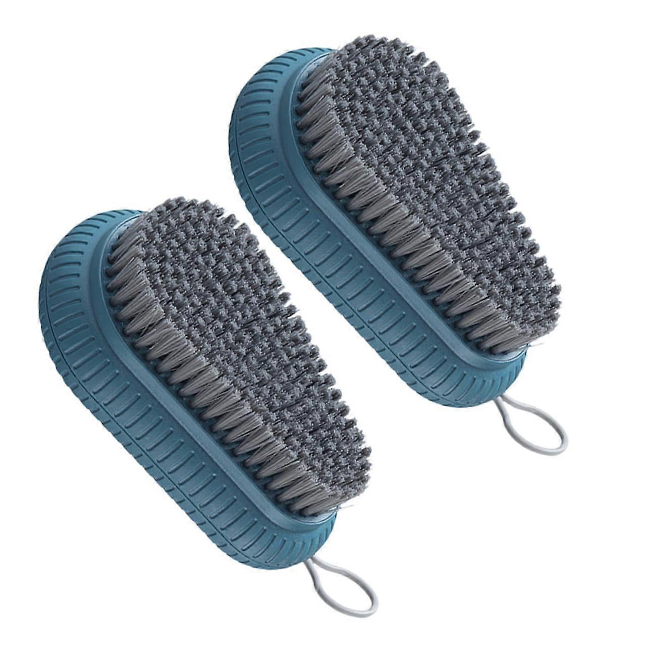 2pcs Soft Bristle Shoe Cleaner Brush Laundry Brush Sturdy