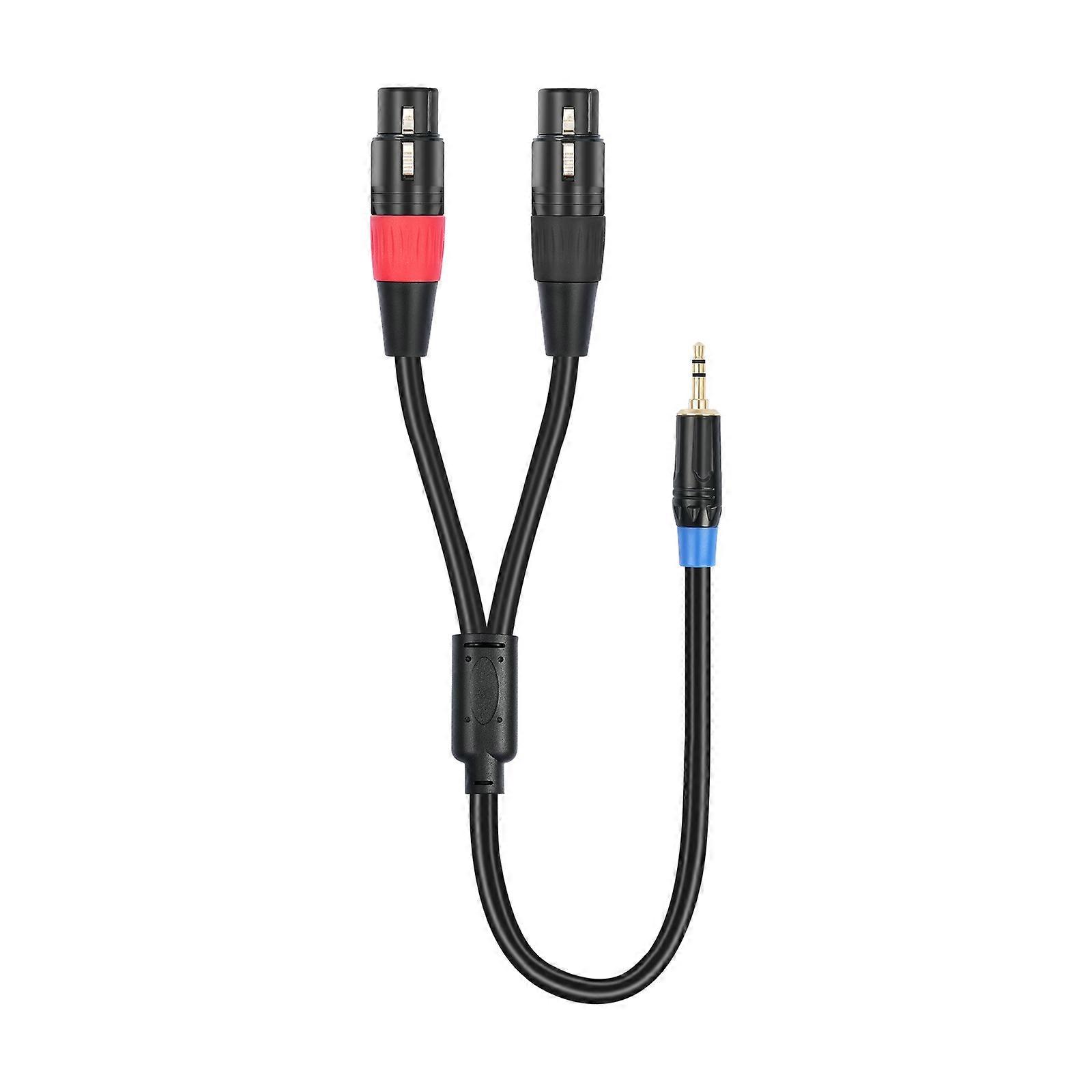 Quality 2 Microphones Female to 1/8inch Stereo Splitters for Live Performances Setups for Stable Device Connection
