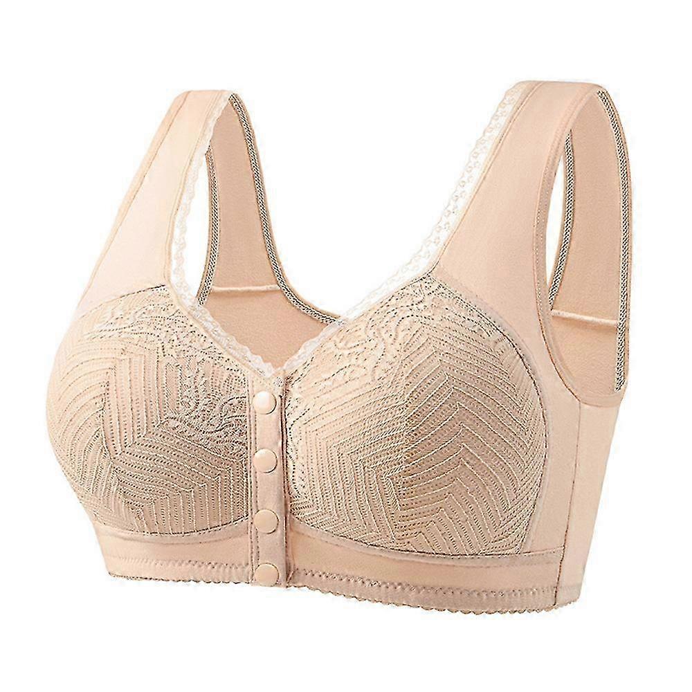 Adjustable Female Underwear with Fixed Cup and Buckle for Middle-aged and Elderly Large Size