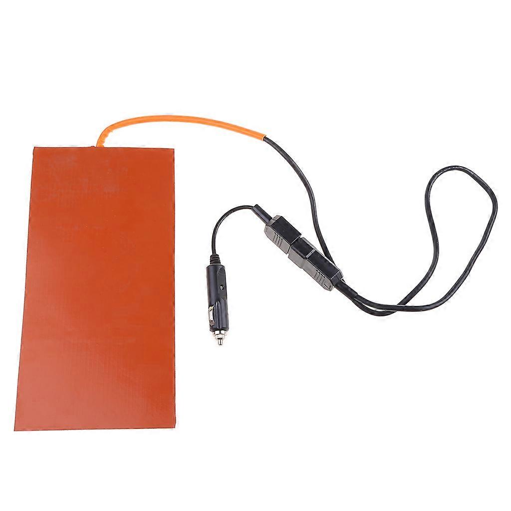 152X304mm 12V Silicone Heater Heating Pad For Pizza Delivery Bag Food Delivery Systems with 65°C Thermostat Controller Multicolor