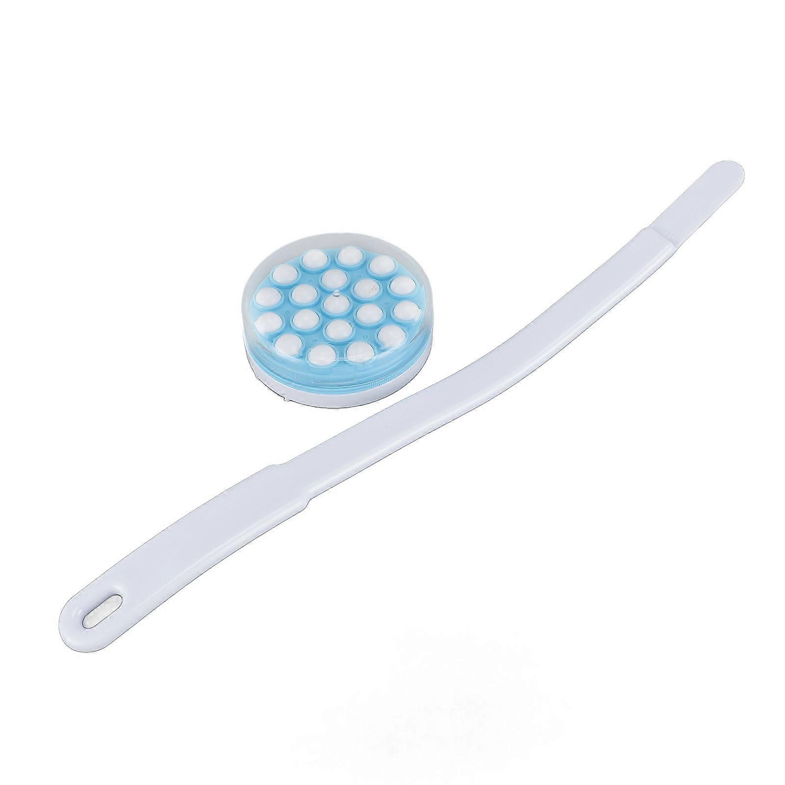 Back Lotion Applicator and Massager Long Handle Handheld Self Lotion Applicator Bath Brush