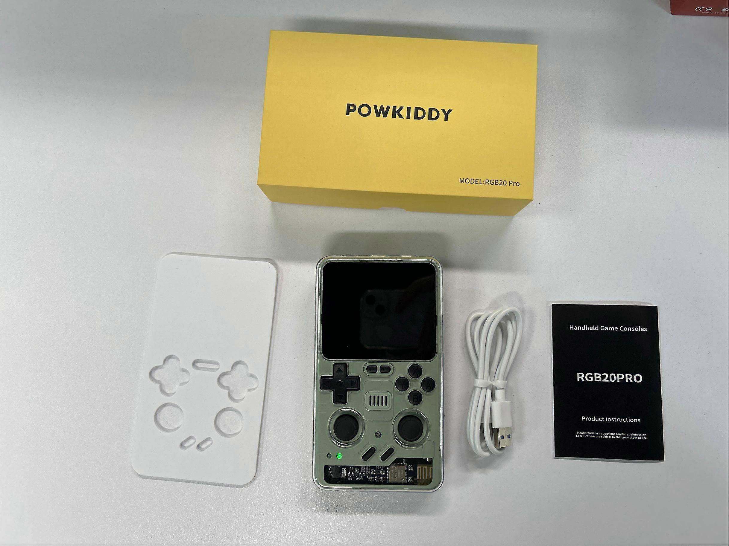POWKIDDY RGB20 Pro Retro Handheld Console: Quad-Core, 3.2" IPS, 5000mAh Battery, TF Card