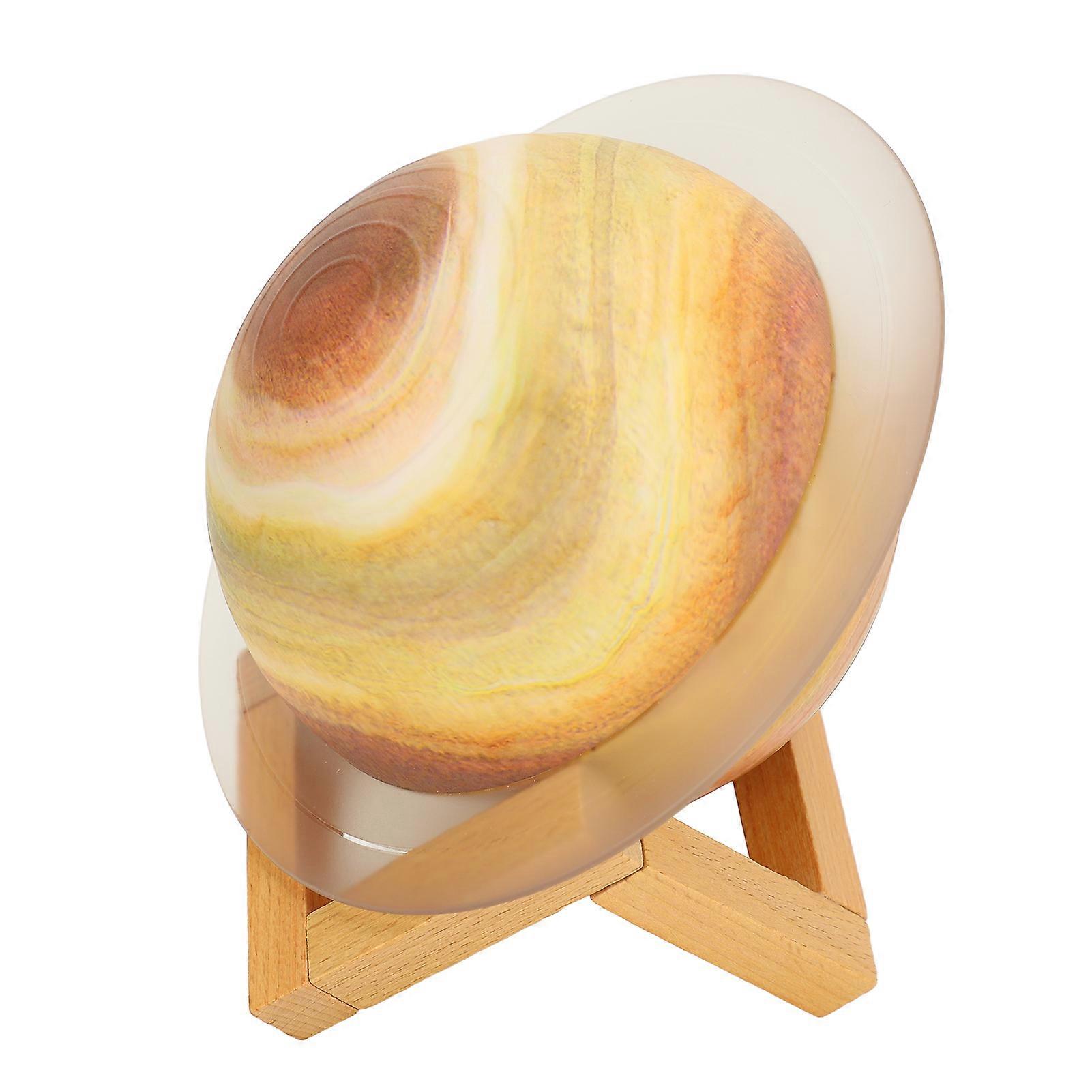 Bluetooth Speaker Small Portable Wireless with Light ABS Subwoofer for Home Desktop Saturn loop Shape 