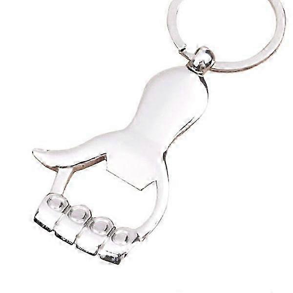 Palm Shape Bottle Opener Keyring for Gift Sliver
