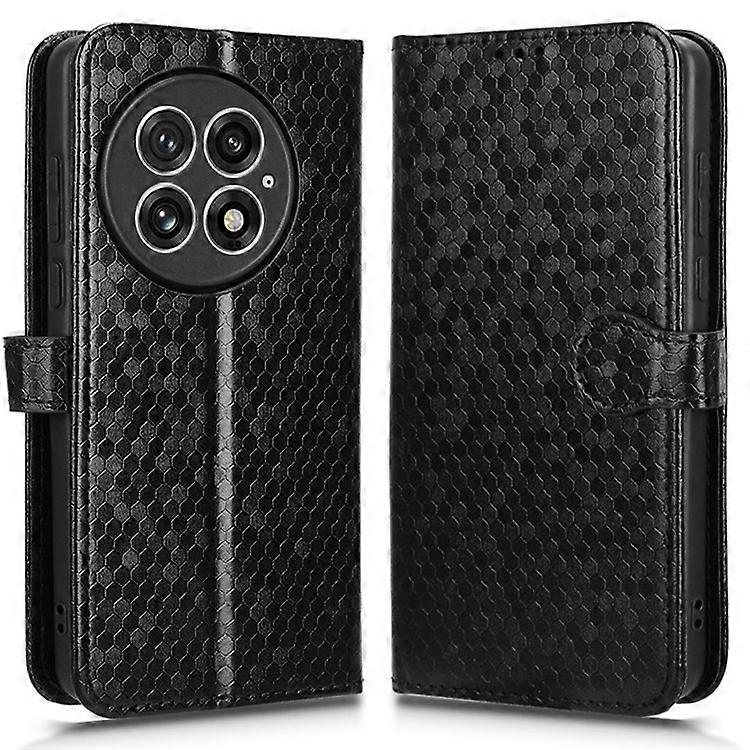 Compatible For OnePlus 13 Wallet Case Dot Pattern Imprint PU Leather Phone Cover