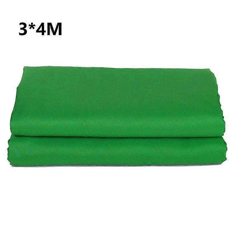 3x4m Green Screen Live Streaming Photography Video Recording Backdrop Cloth with 4 Traceless Nails