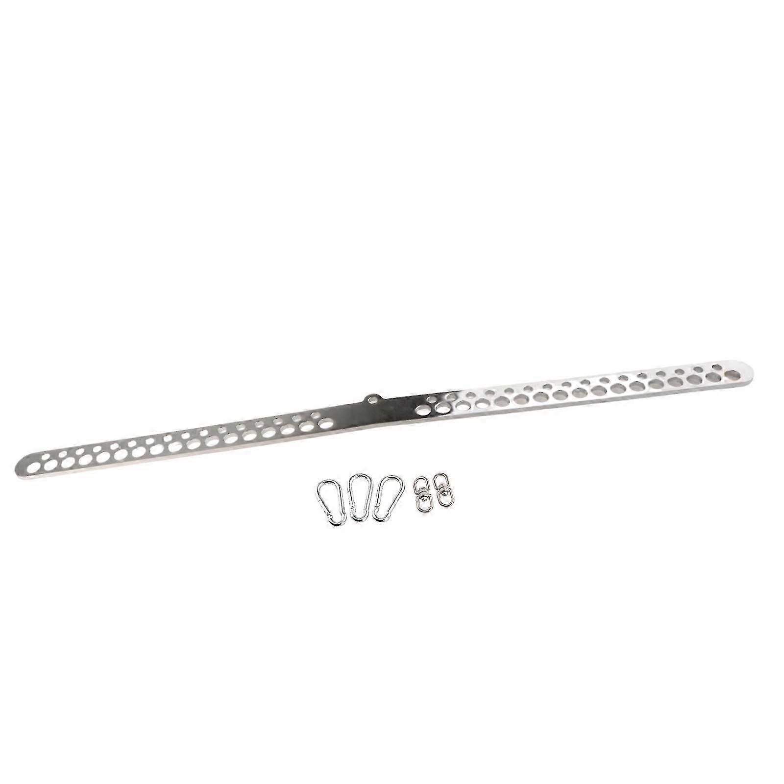 Non-Slip T Bar Lat Pull Down Grip for Muscle Building and Back Fitness, 98cm Length in Silver