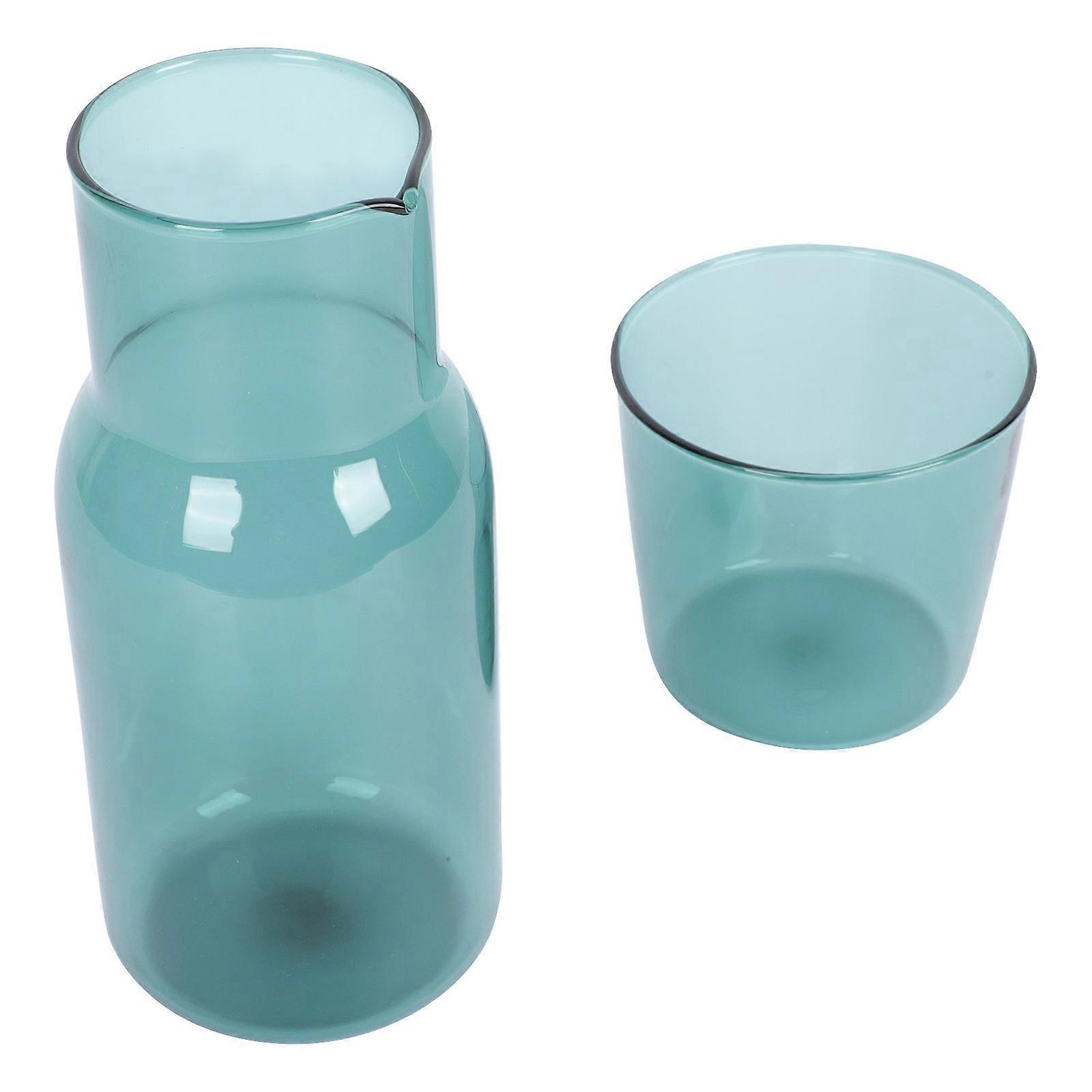 1 Set Glass Water Kettle with Drinking Cups Creative Beverage Container