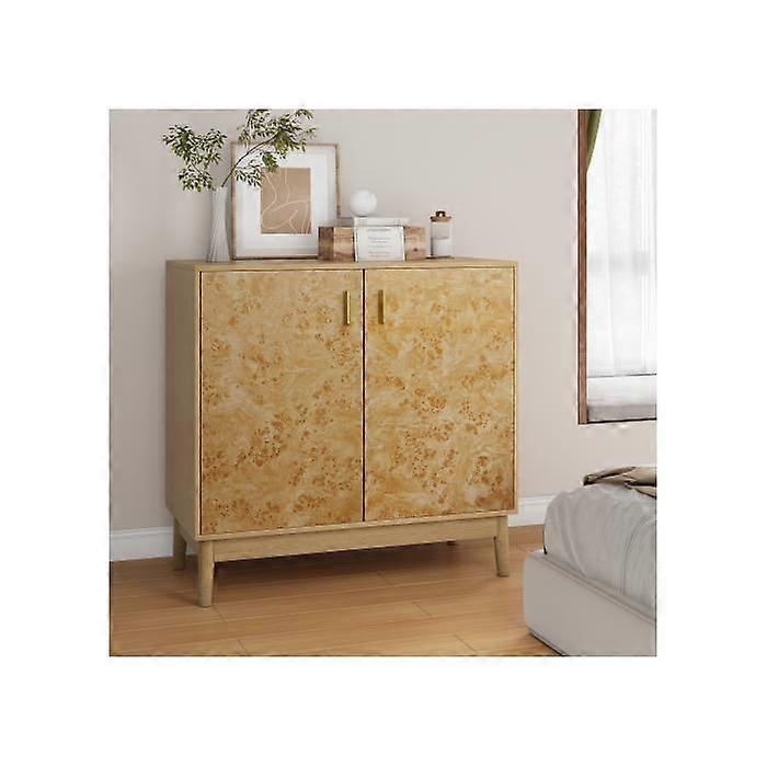 Self-supporting sideboard - MUVOE - 2 doors - Solid wood - Adjustable - Contemporary design