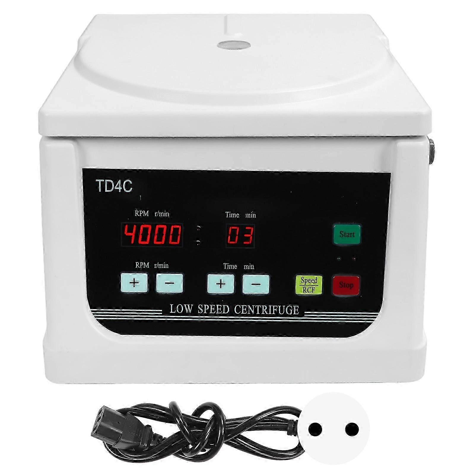 Desktop Centrifuge Machine 2200xg 4000r/min Lcd Screen Laboratory Benchtop Centrifuge With Timer For Blood Beauty Eu Plug 220v