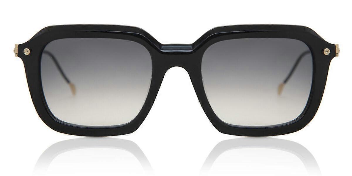 Yohji Yamamoto SL006 M001 Full Rim Pure Black Unisex Square Sunglasses UV2 Original