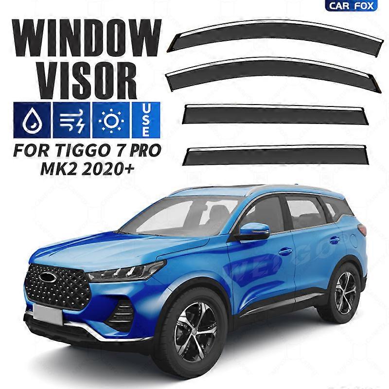 Applies to For Chery Tiggo 7 PRO 2020+ Car Window Visor Awning Shelters Windshield Side Window Rain Sun Shade Auto Accessories Car Styling