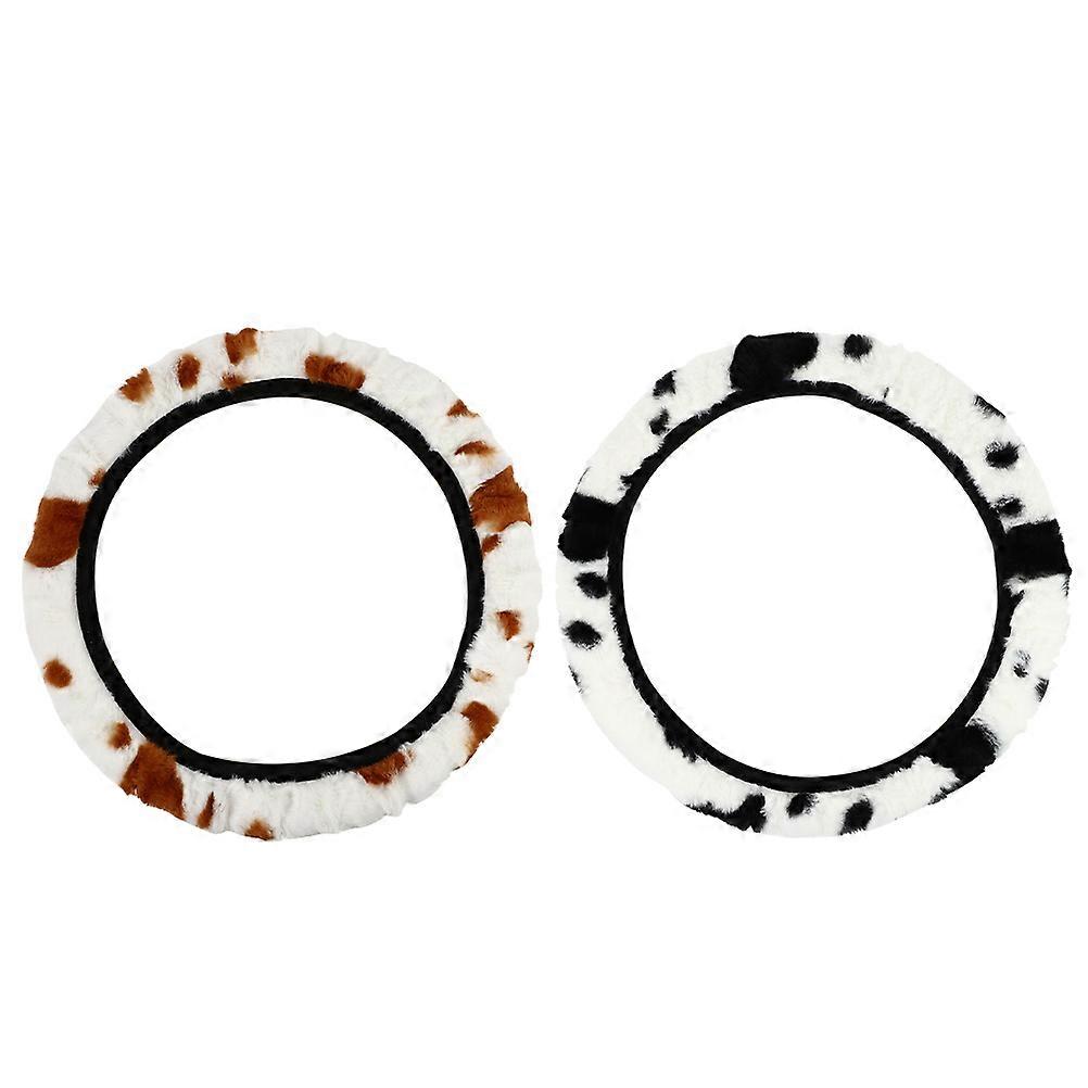 Protecție roată auto Acoperire circulară în stil clasic Capace roți auto Prevenirea prafului Material de pluș 2Buc