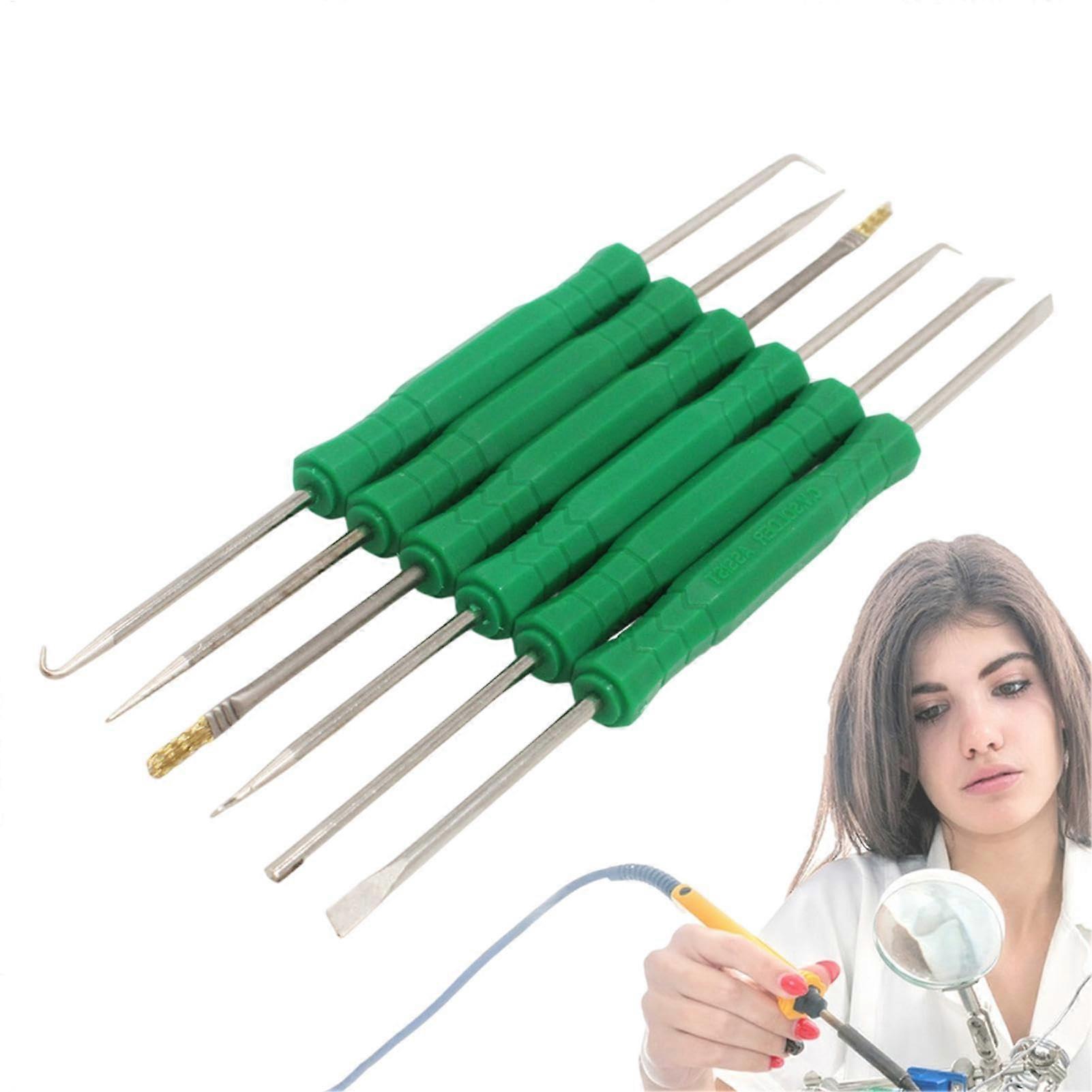 Soldering Iron Kit for Electronics, Double-Sided Soldering Tool for PCB Repair, Desoldering and Auxiliary Tool Set