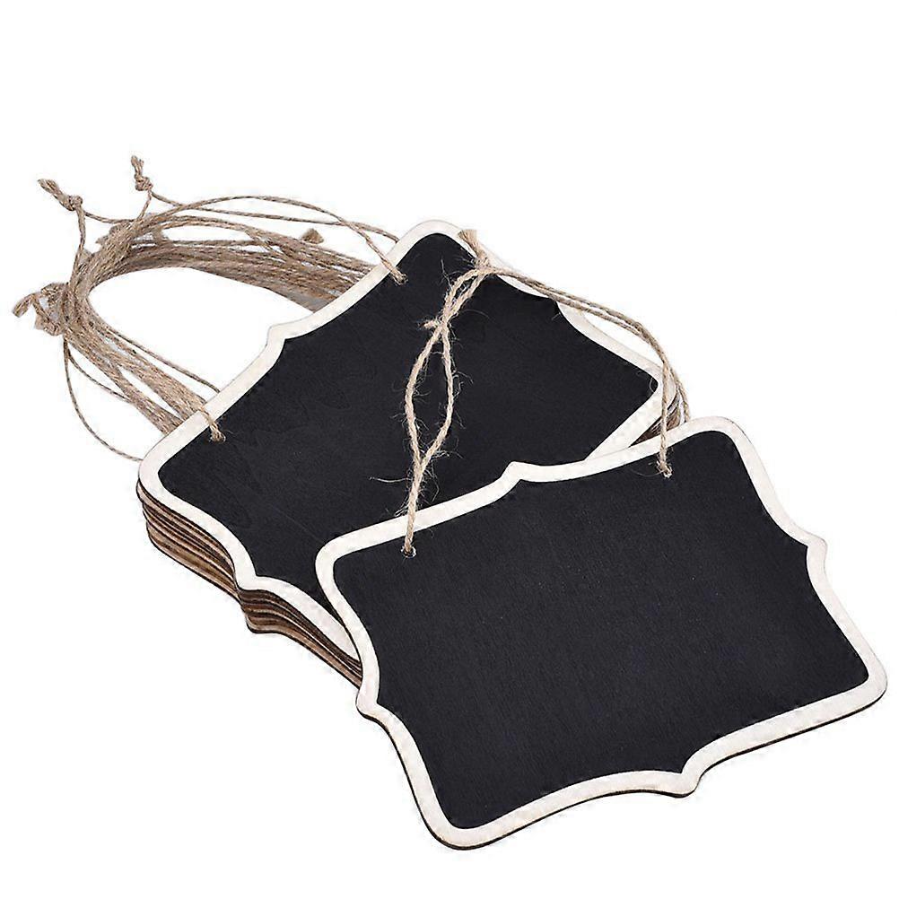 12pcs Mini Double Sided Chalkboards with String for Weddings, Parties, and Home Decor