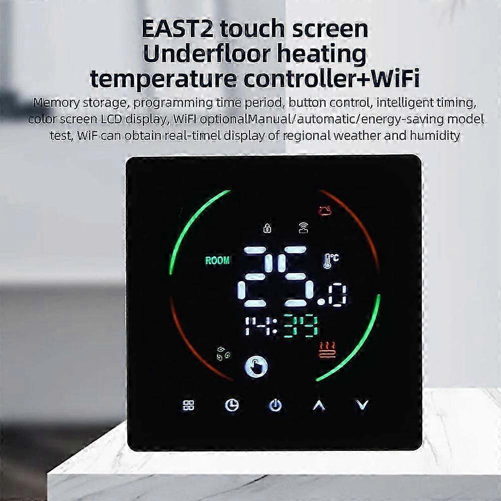 Smart Thermostat for Home 3A Water Heating Weekly Programmable Temperature Controller LCD Display Digital Intelligent Wall Thermostat