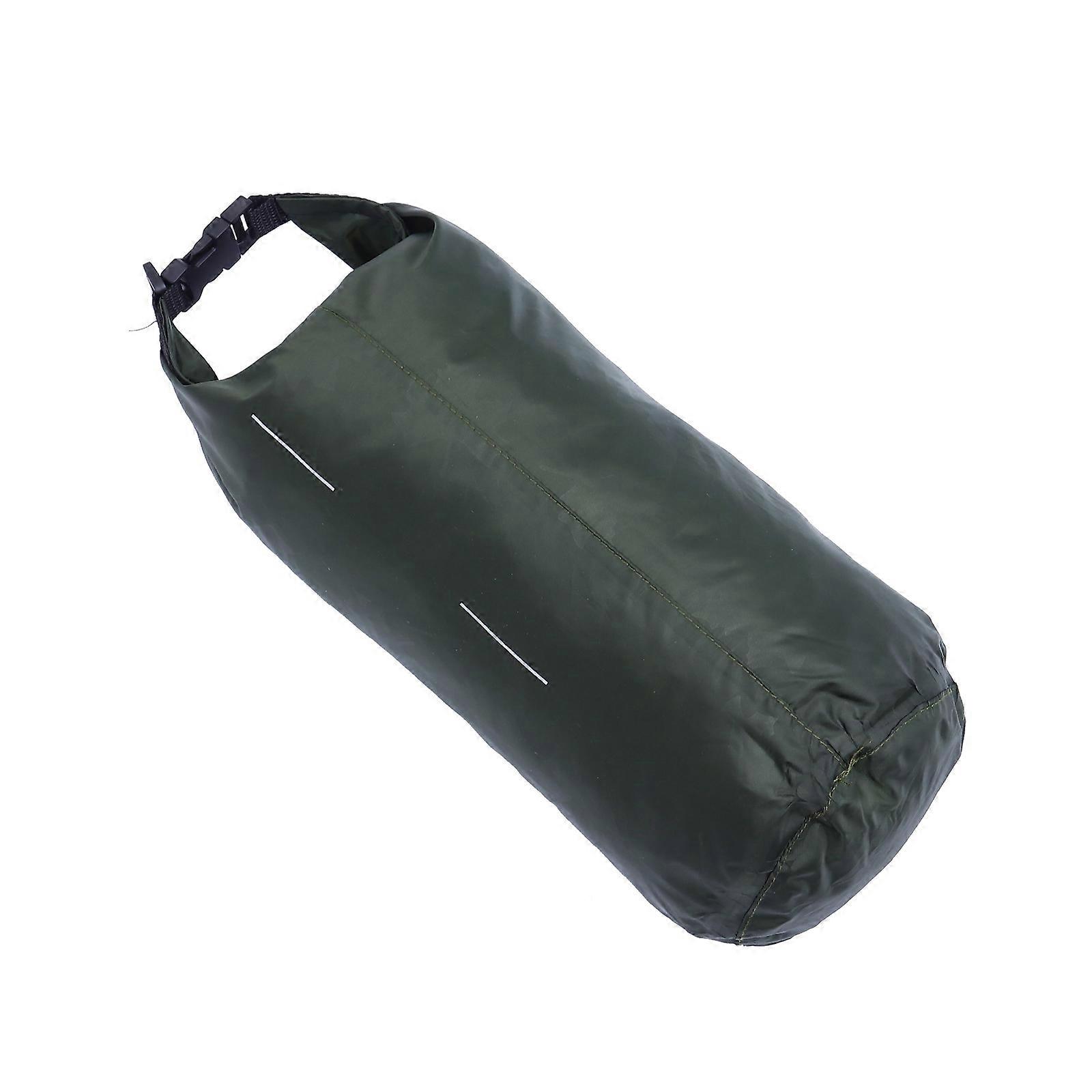Waterproof Marine Storage Bags Portable Square Bag for Outdoor Sports 8L Green Polyester 1Set