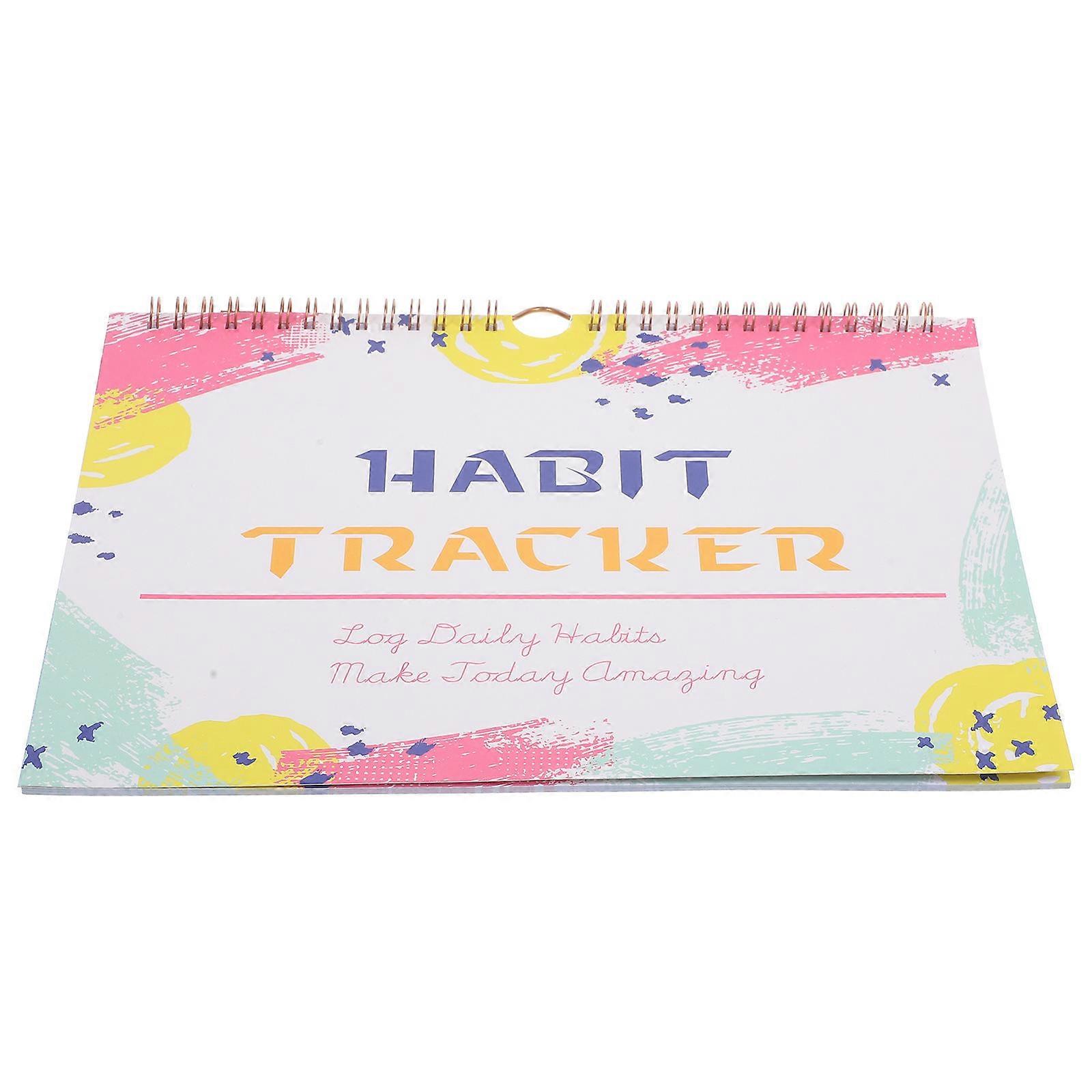 Undated Habit Tracker Planner Journal for Monthly Habit Tracking and Goal Setting Simple Design for Daily Personal Development and Portable Use