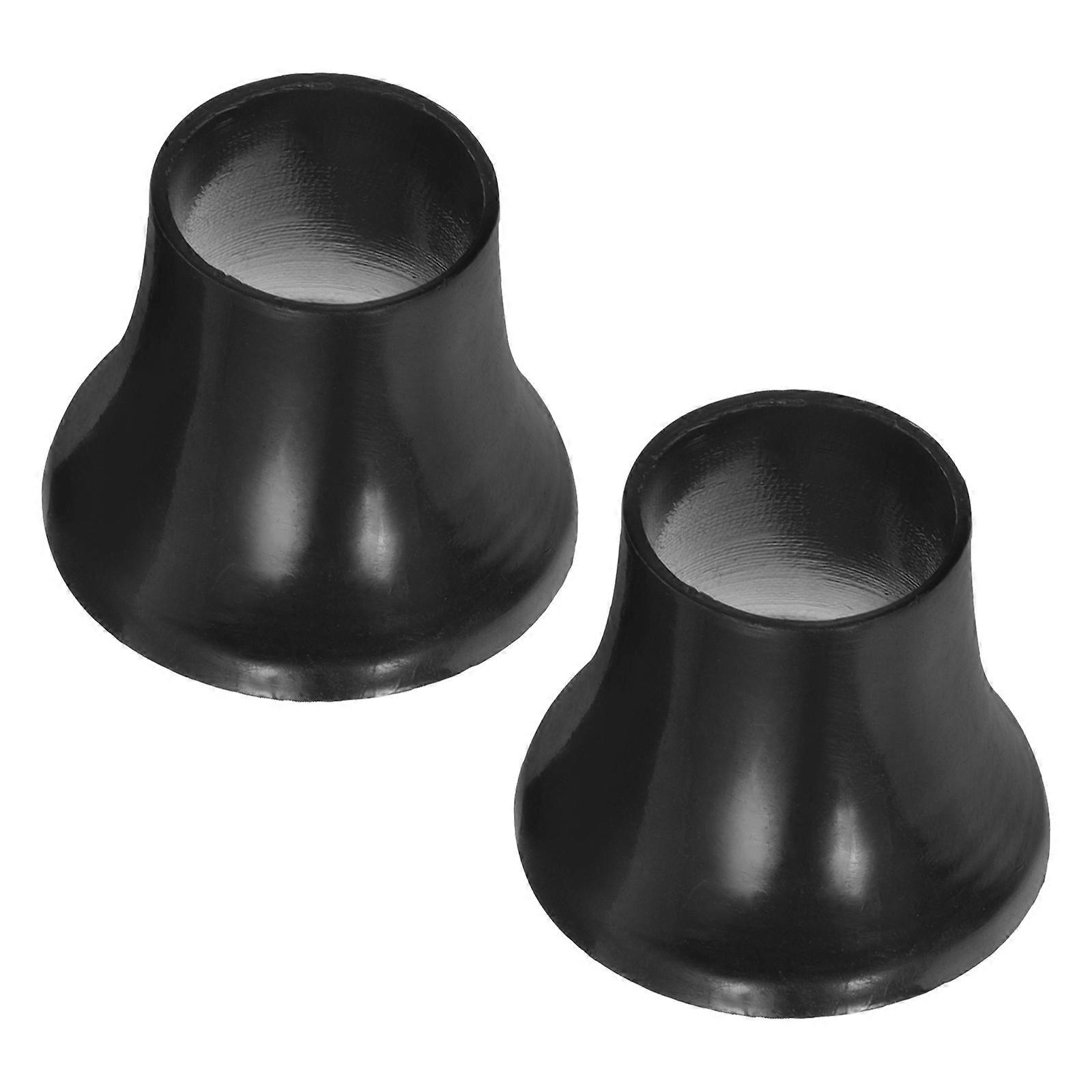 Umbrella Tips Protector Replacement Part Compatibility with Various Umbrellas Black Cylindrical Shape 2Pcs