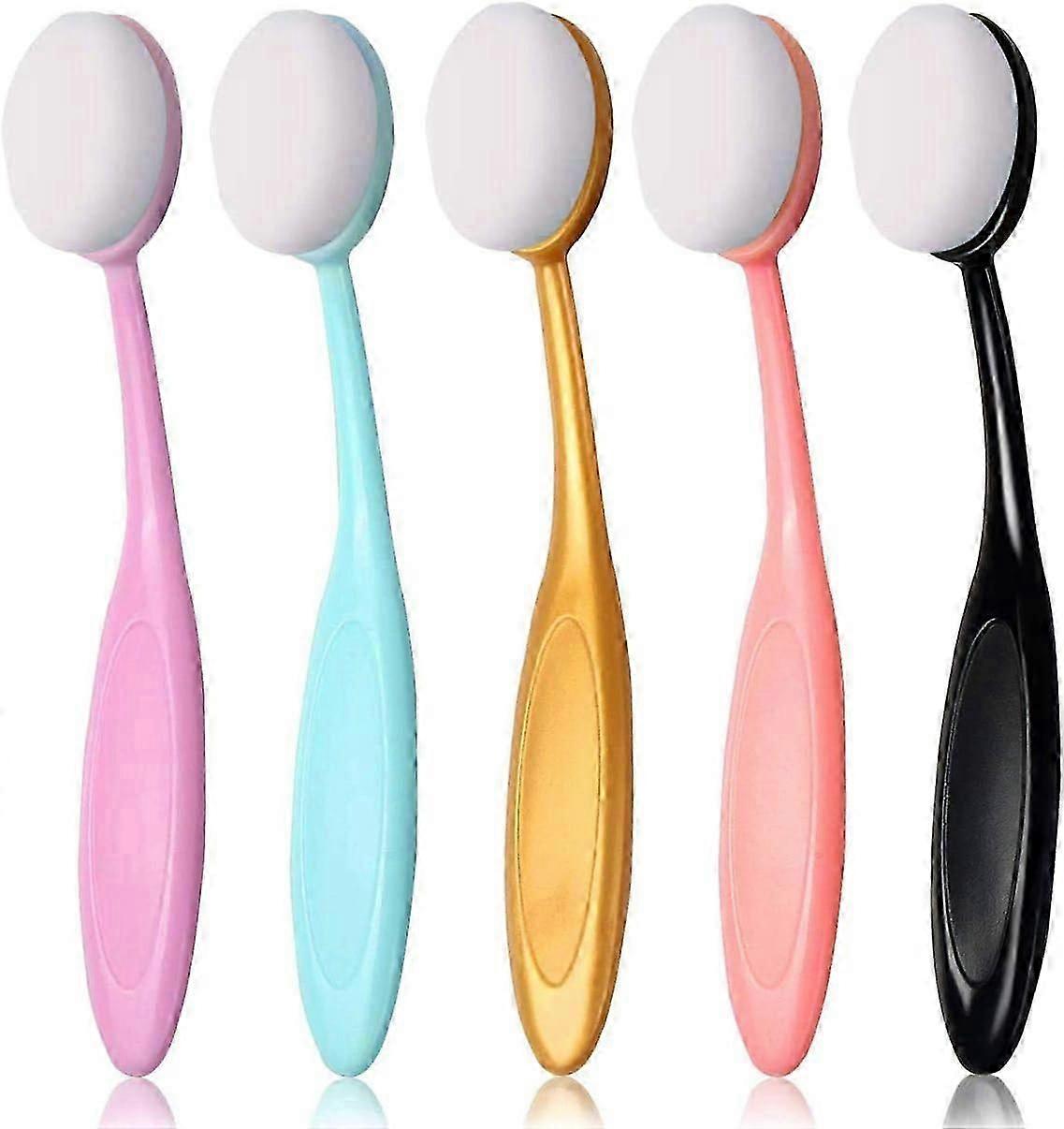 5 Colored Crafting Ink Blending Brushes - Background Brushes for Paper Crafting