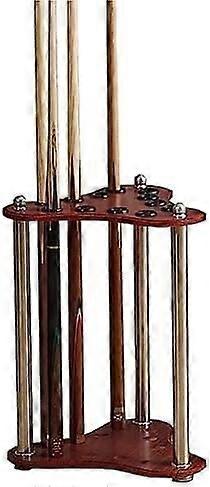 Wooden cue stand with 12 slots – standing billiard cue rack with accessory holder Ref: 7034