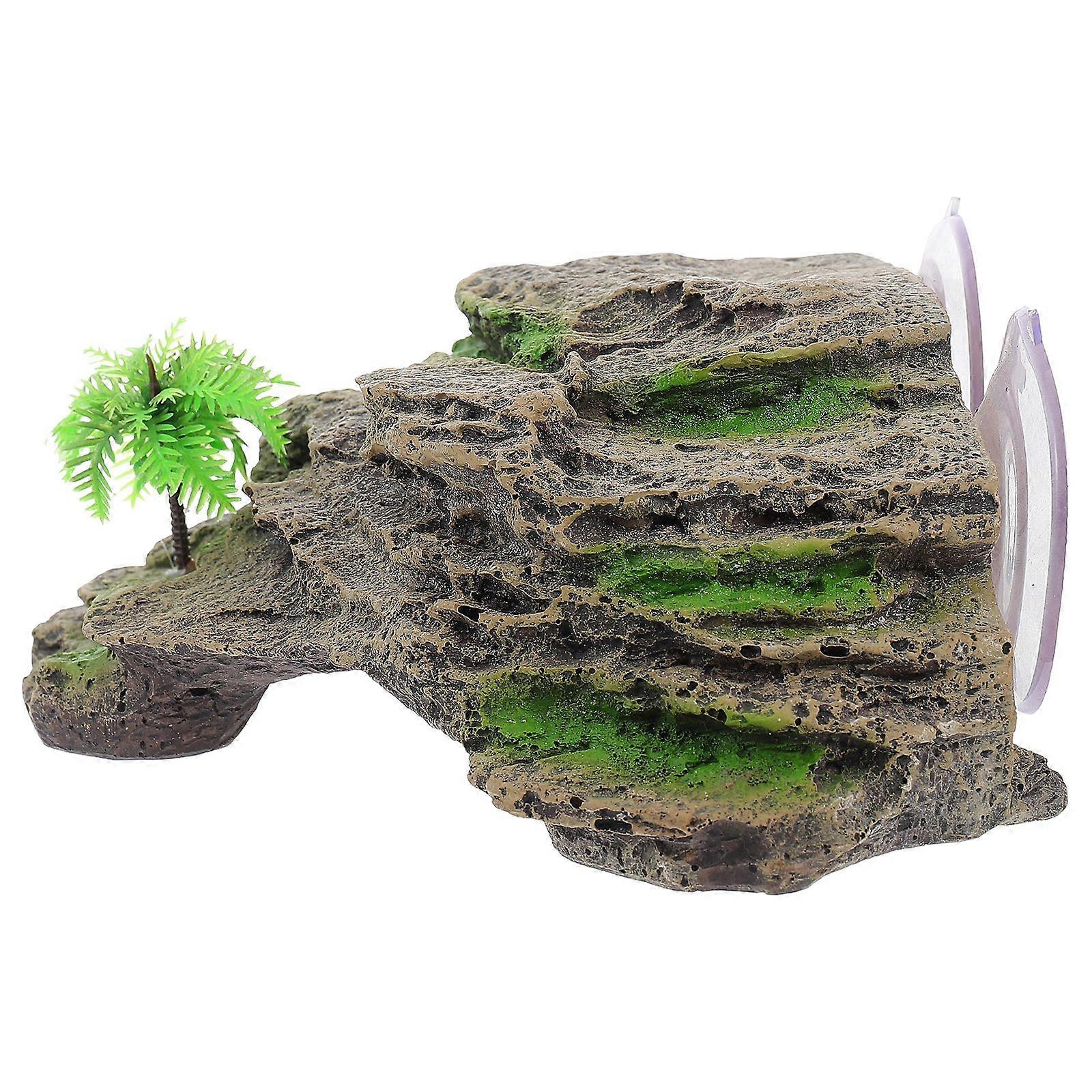 Aquarium Resin Turtle Sunning Platform Reptile Simulation Cave Platforms