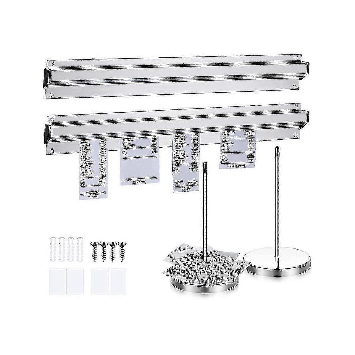 4 قطع حامل تذكرة مجموعة الشريحة تحقق الرف والصلب إيصال حامل تذكرة طعنة لمطعم القراد