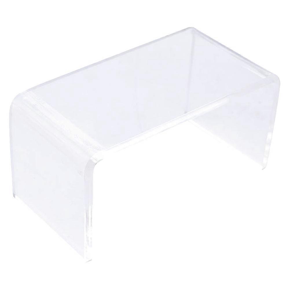 Mini Table Decor Transparent Tea Table Model Doll House Accessories Indoor Play 1Pack
