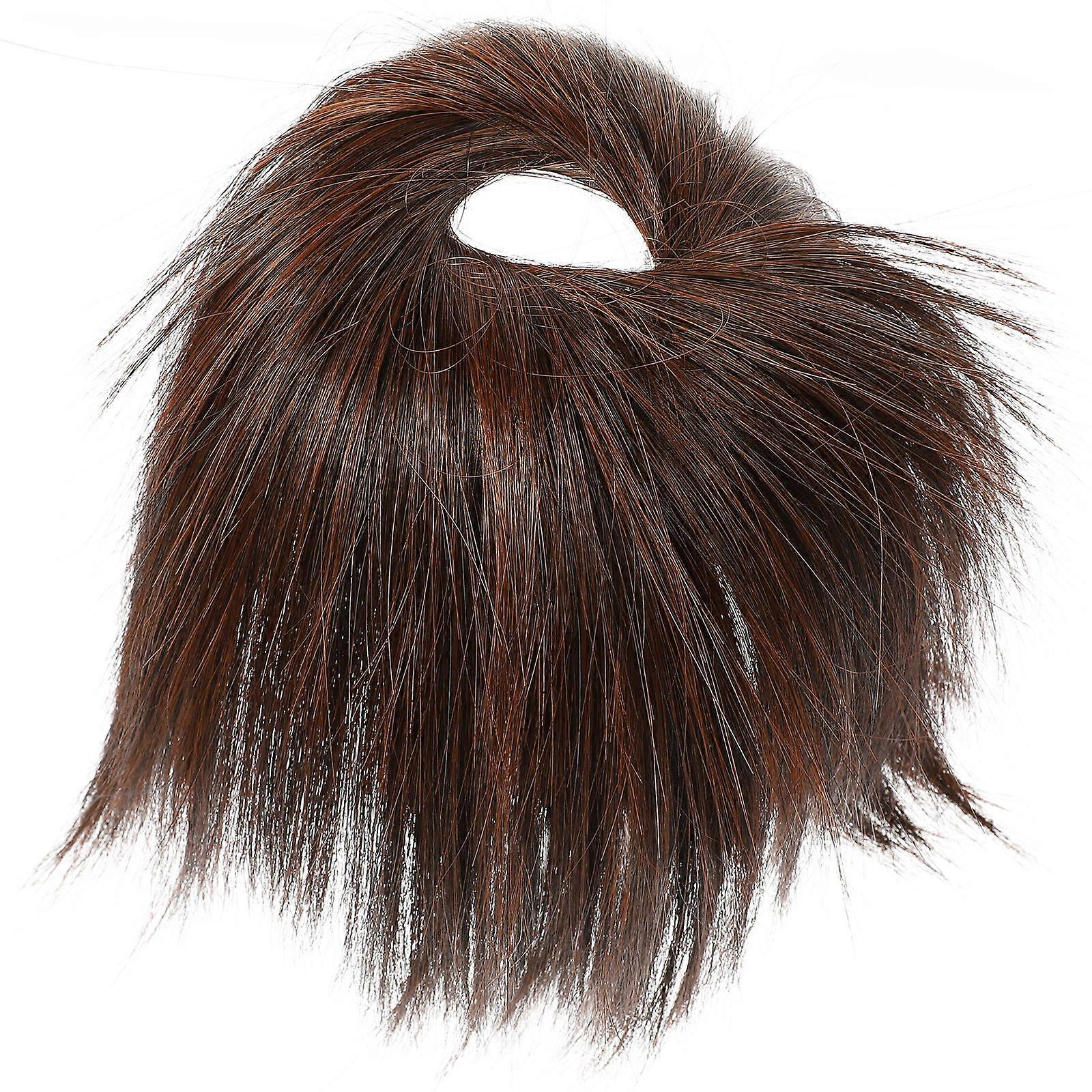 Hair Bun Donut For Women Birthday Use Light Brown Color Pre-styled 1Pcs