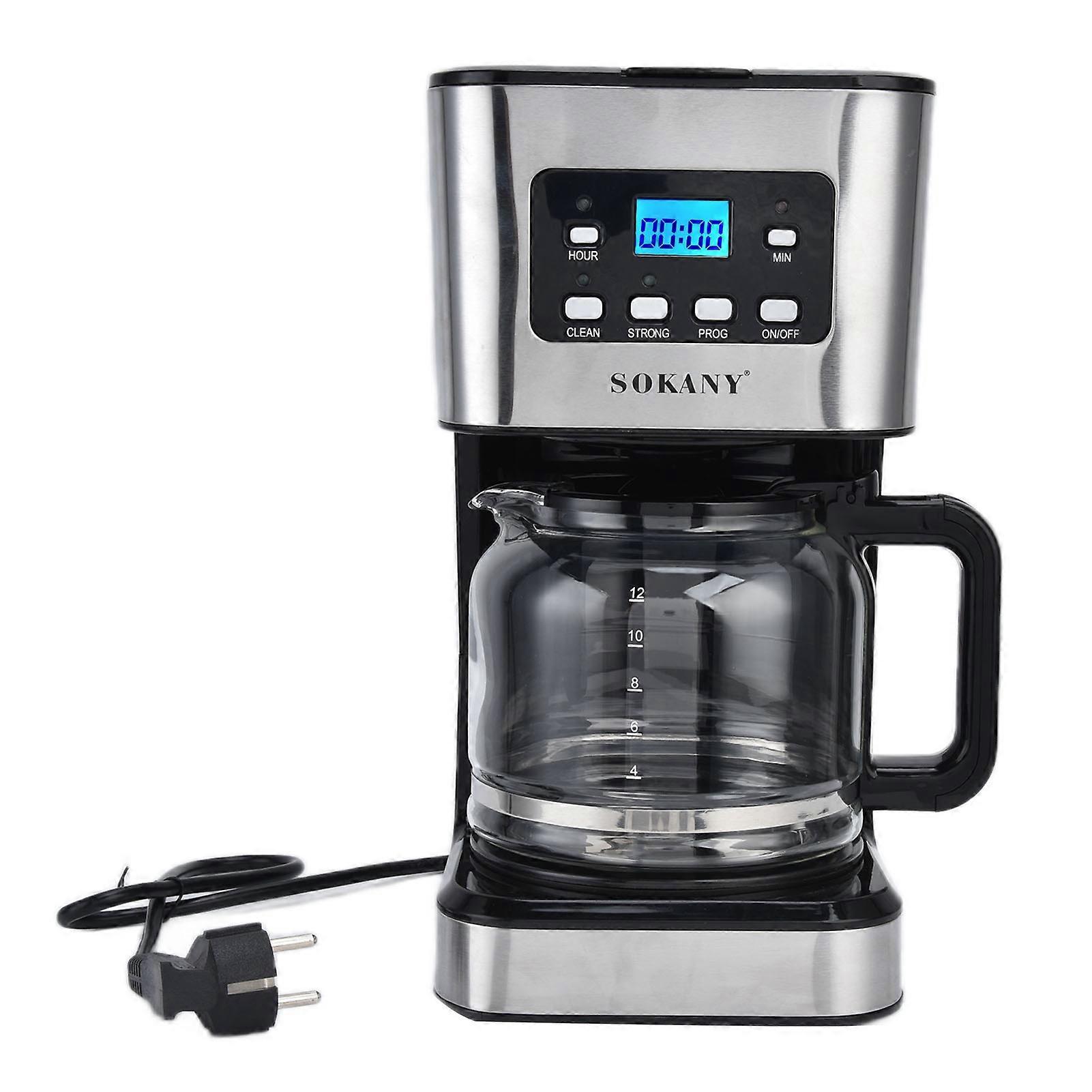 1.5L Filter Coffee Machine, 12 Cups, with Timer and Automatic Extraction, for Home and Cafe