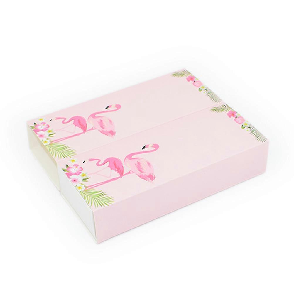 Wrapping Boxes Flamingo Decorations present Wrapping For Chocolate Bakery Cookies 10Pcs