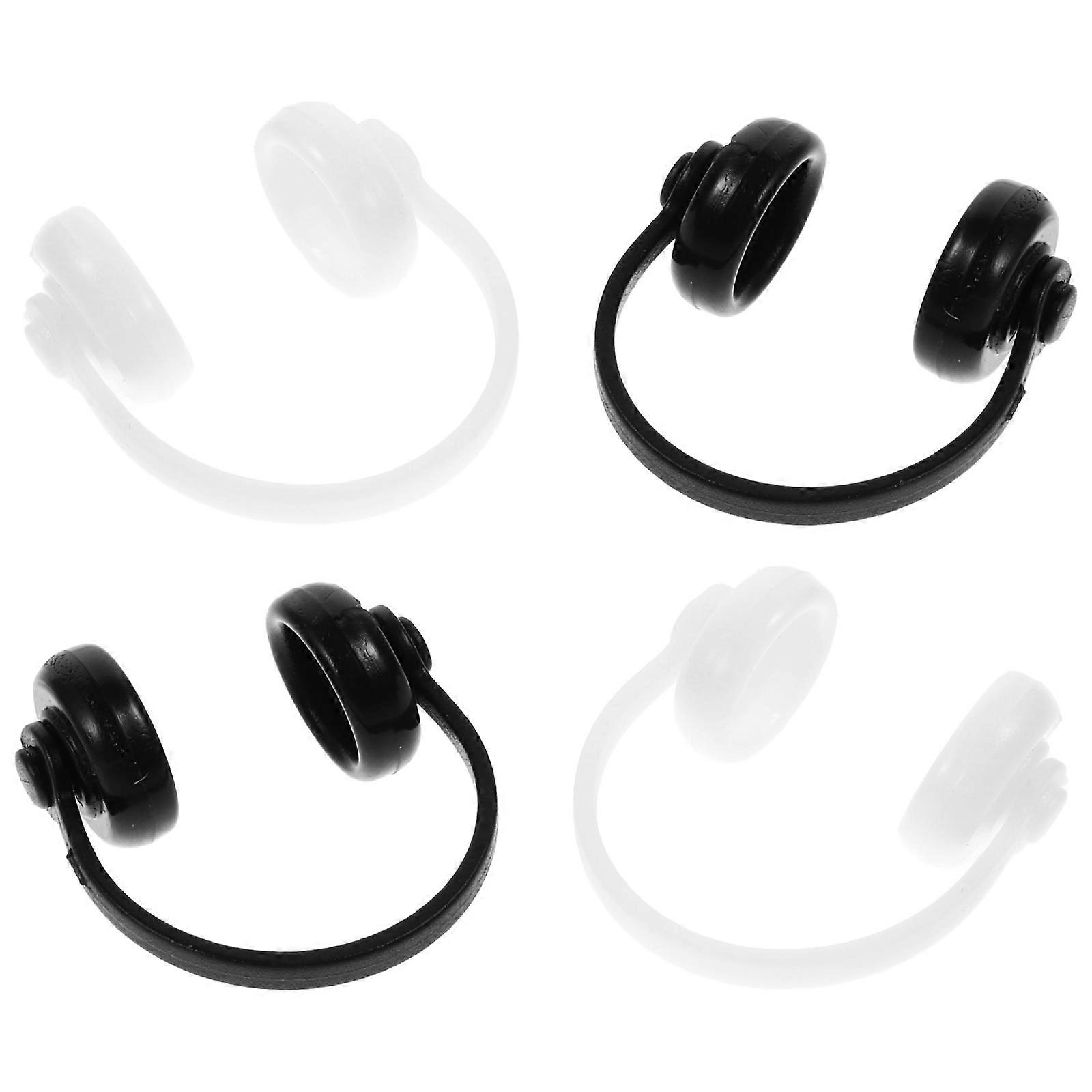 Dollhouse Miniature Headphones Model Small Size White Enhance Realism 4Pcs