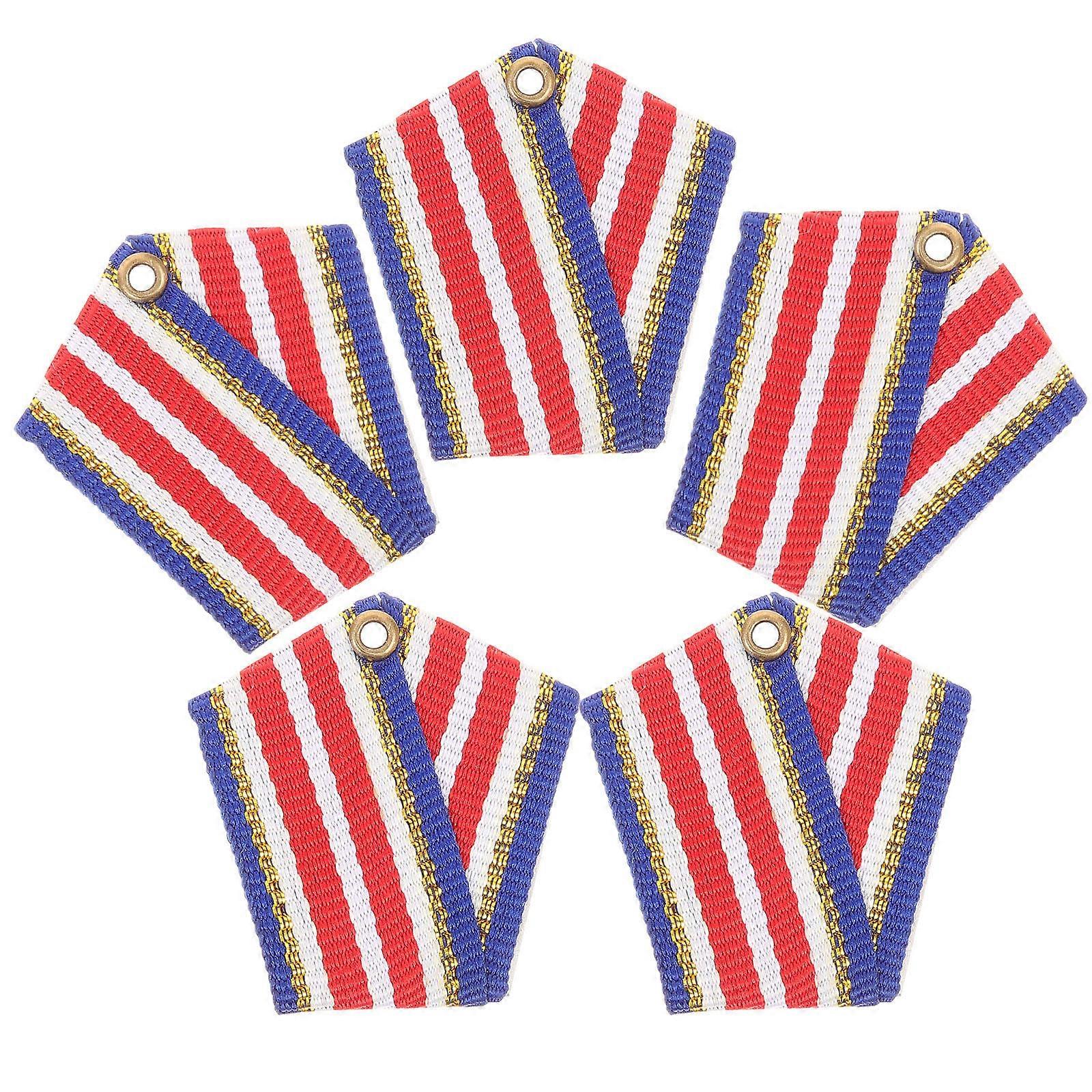 Lapel Pin Kid Medal Brooch Pin Creative Appearance Star Shape Red Item for Teens Competitions 5Pcs