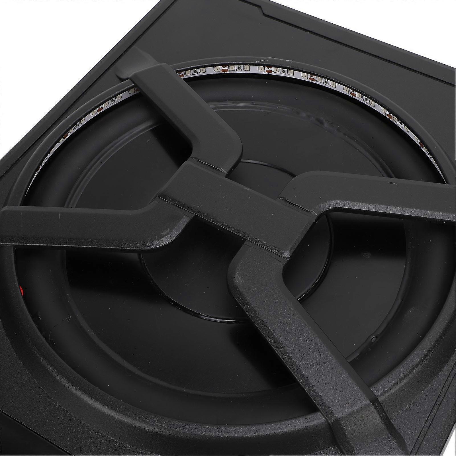 Slim Underseat Powered Car Subwoofer 10in 800W with LED Atmosphere Light Excellent Heat Dissipation Reliable Performance Colorful with APP