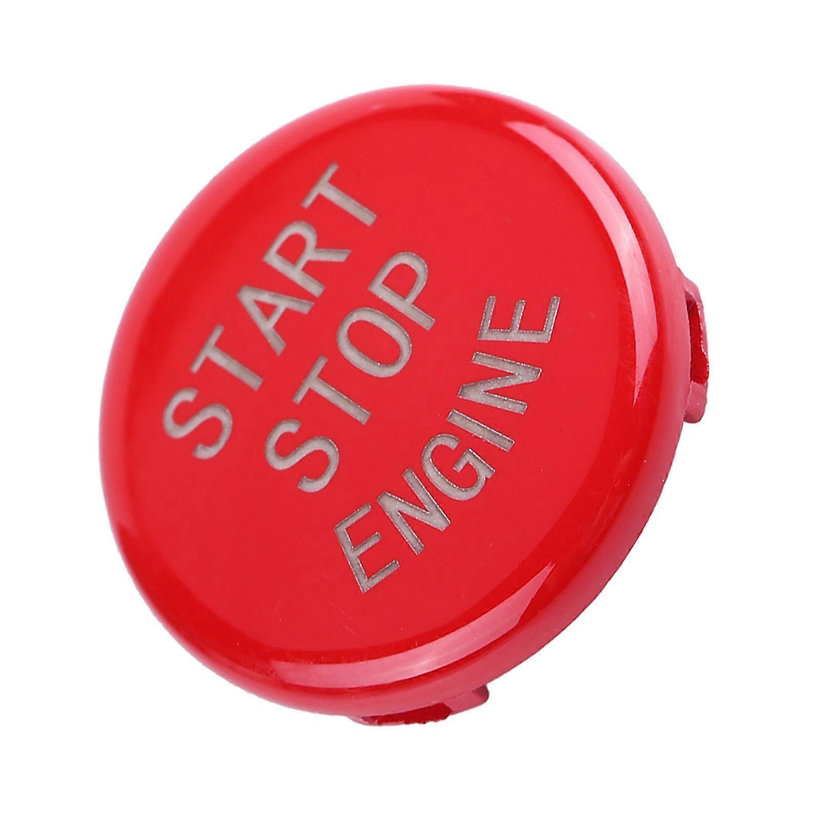 Car One key Start Button Engine Ignition Switch Cover for BMW E Disk Bottom (Black)