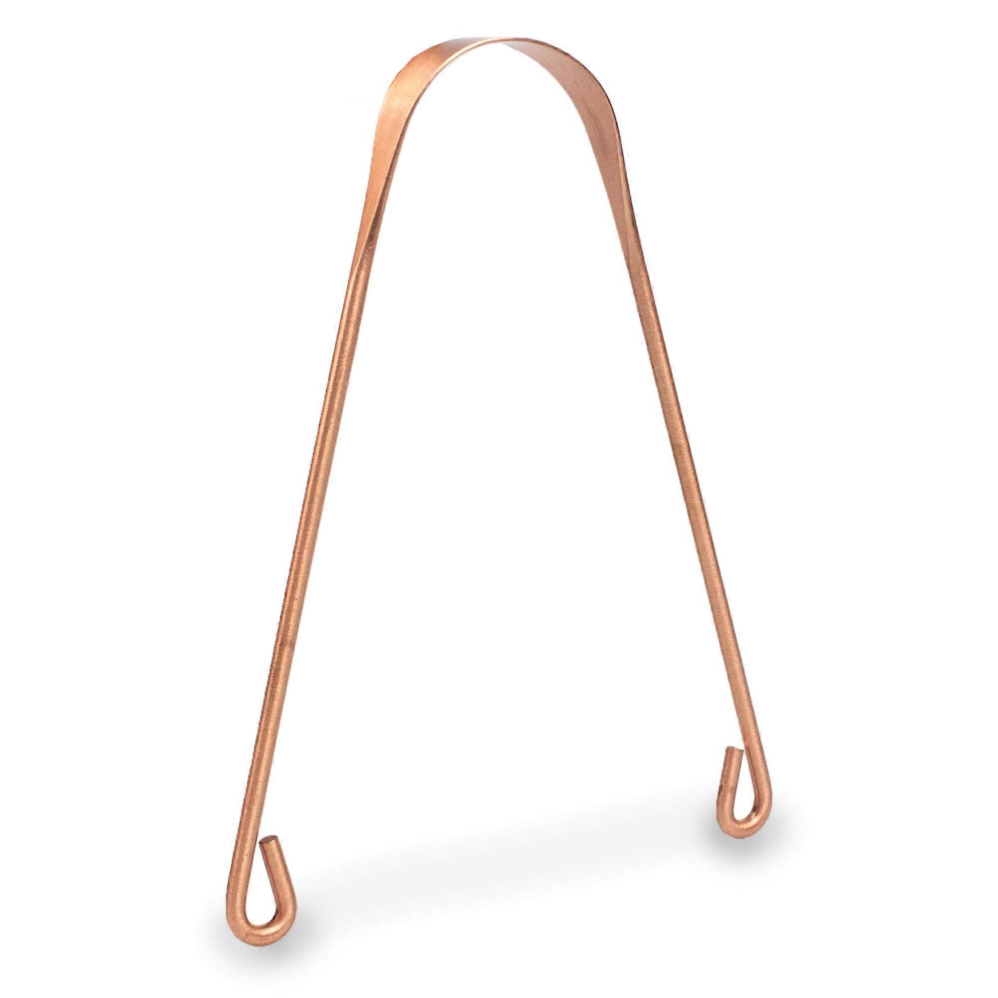 Tongue Scraper Copper - Ayurvedic Antimicrobial Tongue Cleaner for Bad Breath and Oral Health Support