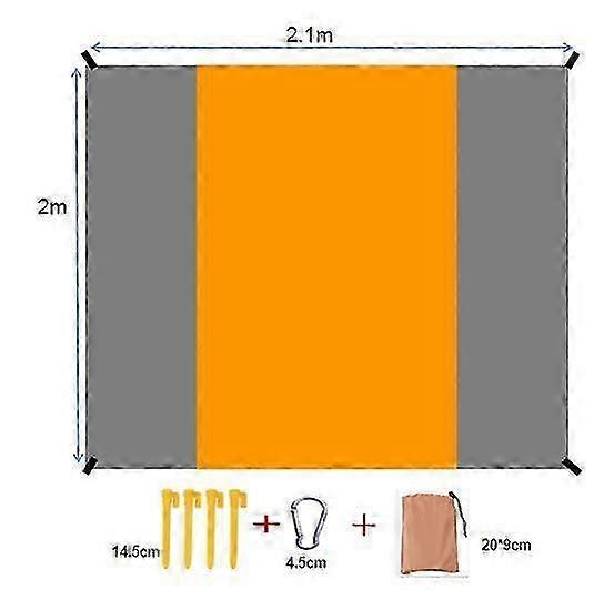 Waterproof Beach Mat (210x200cm) - Sand-Proof for Camping/Picnic