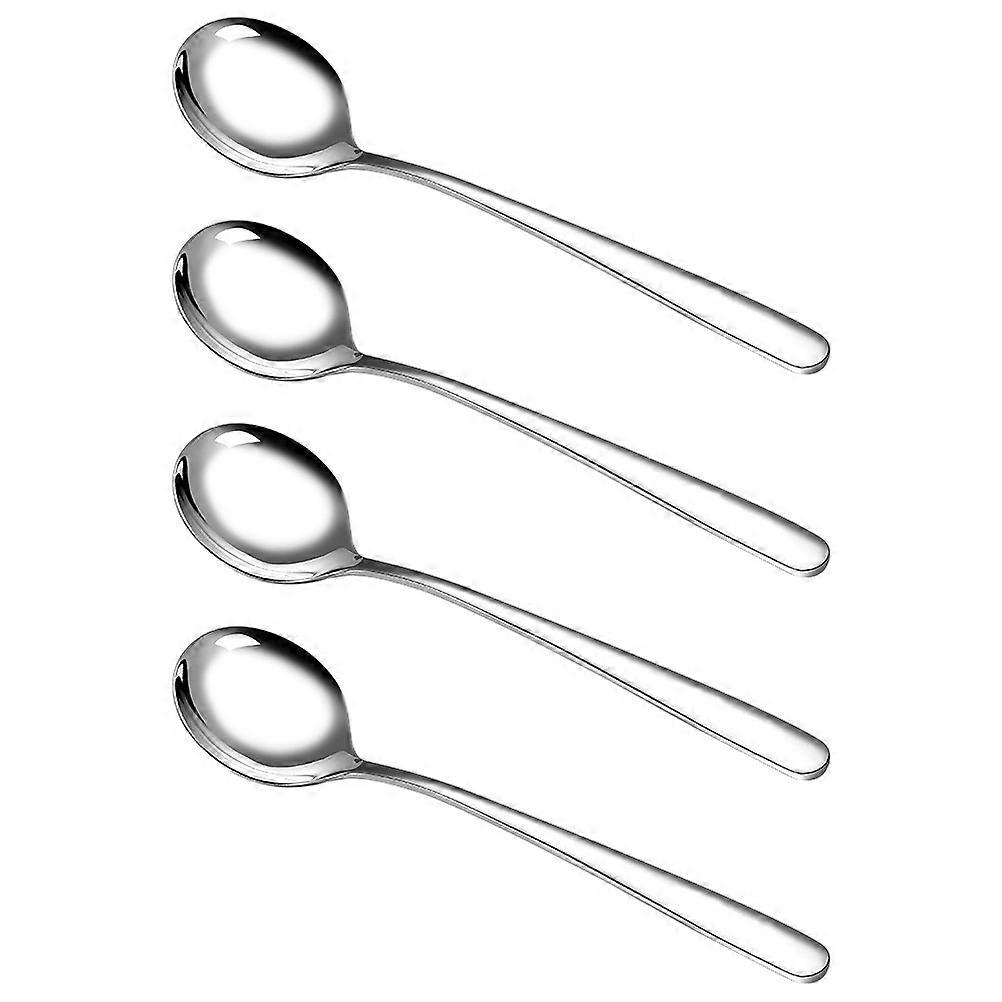 Shape Stainless Steel Spoon For People Who Like Dessert 4Pcs