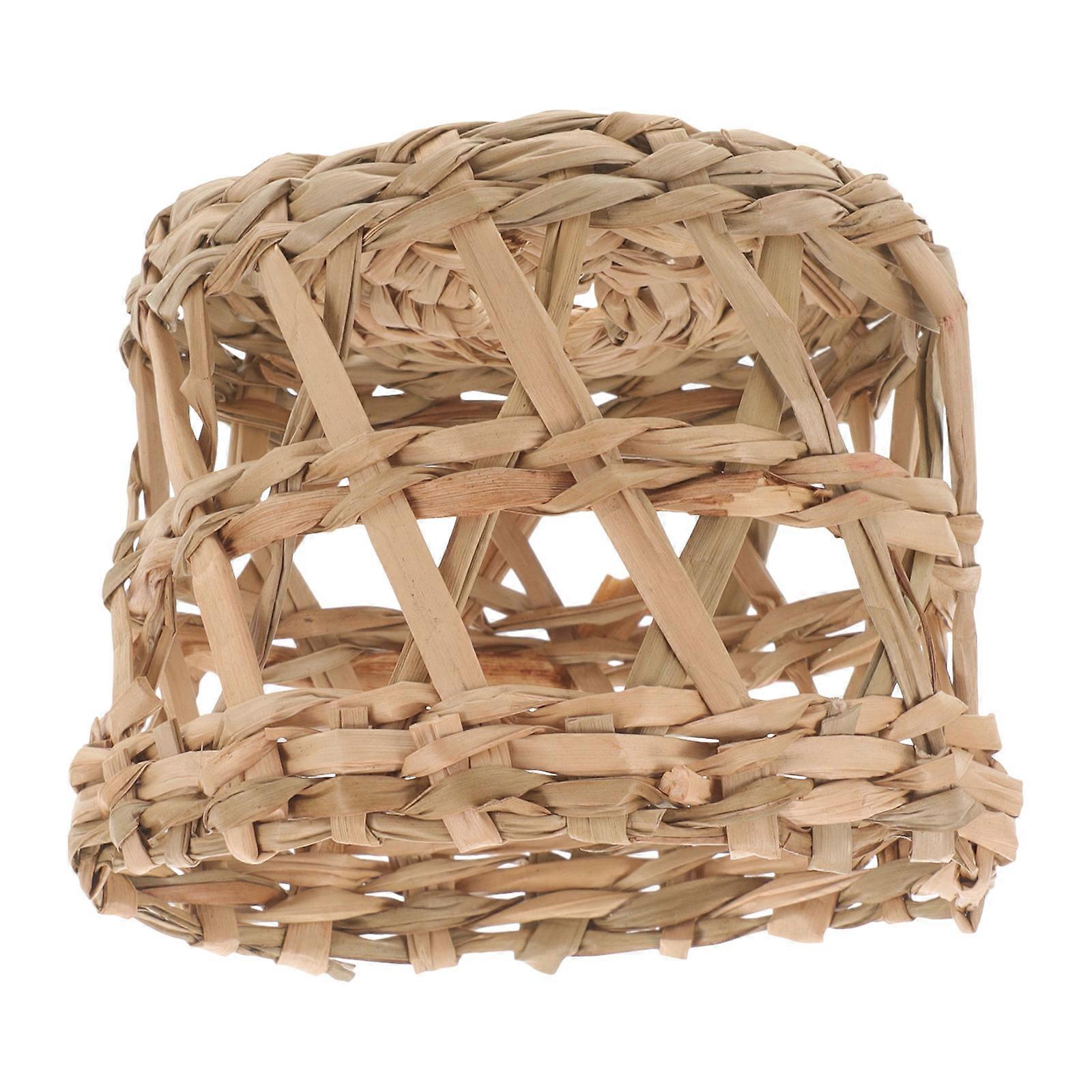 Creative Straw Woven Lampshade for Decor with Replacement Pendant Light