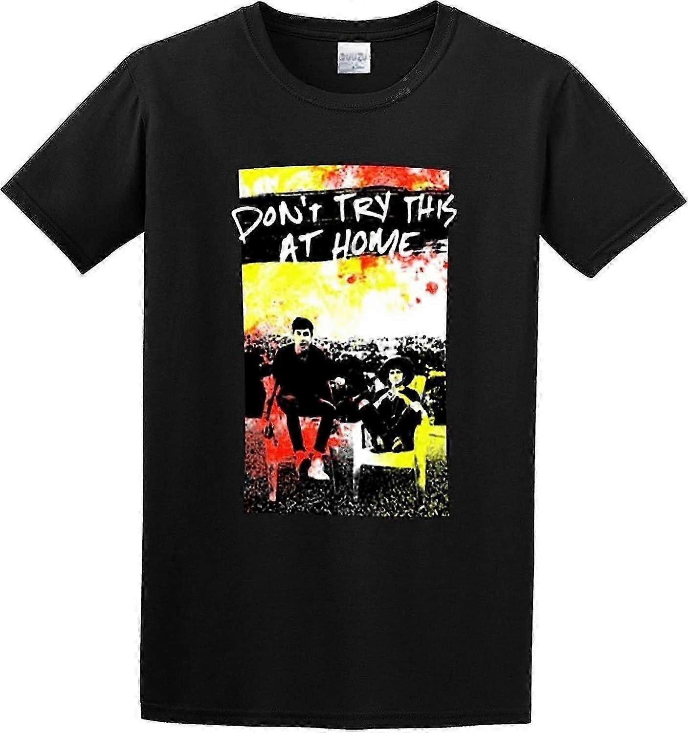 Pánské tričko s grafickým potiskem a výstřihem do O