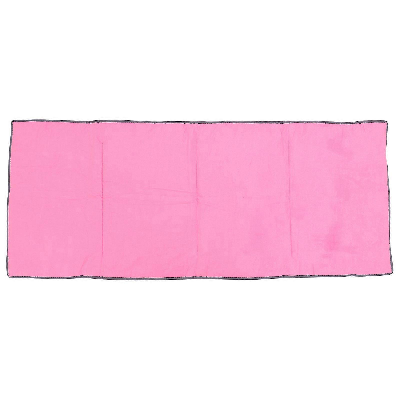 Tapis de sieste portable pour la maternelle et l’école maternelle, matelas de sol pliable, couverture de voyage légère pour les soirées pyjama et la garderie, rose