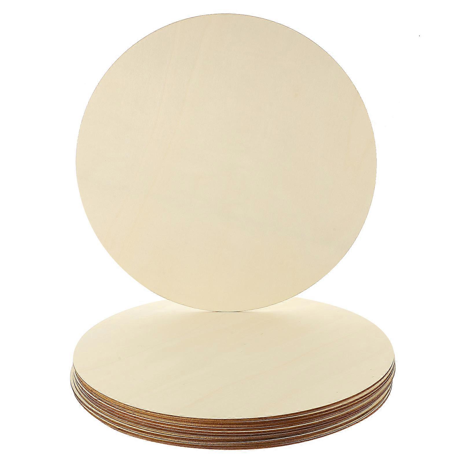 12pcs Unfinished Round Wood Slices for DIY Crafts – Natural Wood Discs with Smooth Surfaces for Art, Decoration & Personalization Projects