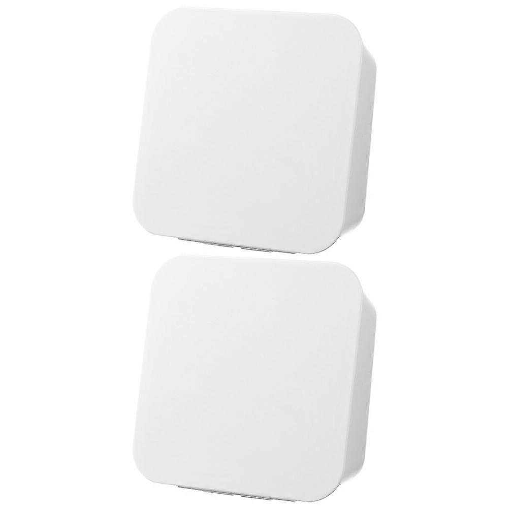 Wall Cosmetics Box Punch-Free Multifunctional Box Rectangular Shape Small Item Storage Living Room 2Set