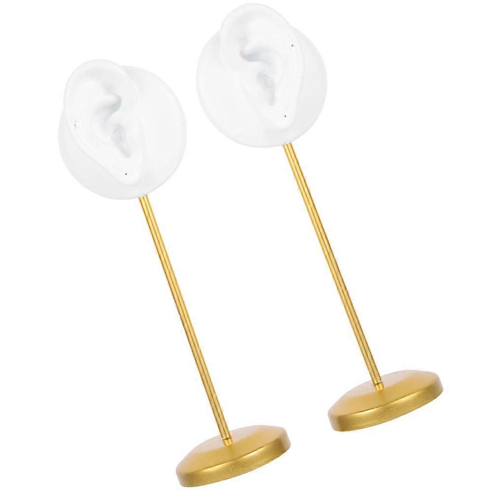 Ear Shape Earring Display Rack 2pcs Jewelry Stand for Organizing Studs & Accessories for Retail & Personal Use